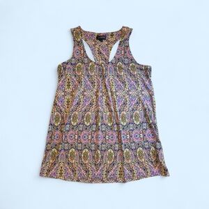 The Limited Multicolor Geometric Floral Tank Top